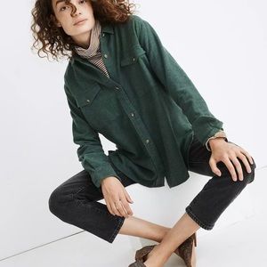 Madewell Women’s NWOT Flannel Flap-Pocket
Oversized Ex-Boyfriend Shirt Size L